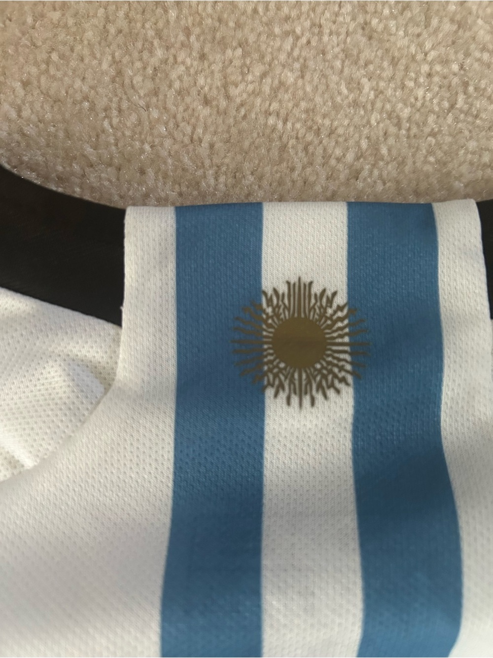 Lionel Messi adidas Argentina Youth Blue White Soccer Jersey - Picture 5 of 10